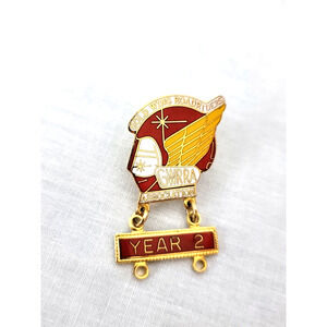 Gold Wing Road Riders Association GWRRA 2 Years Pin Vintage